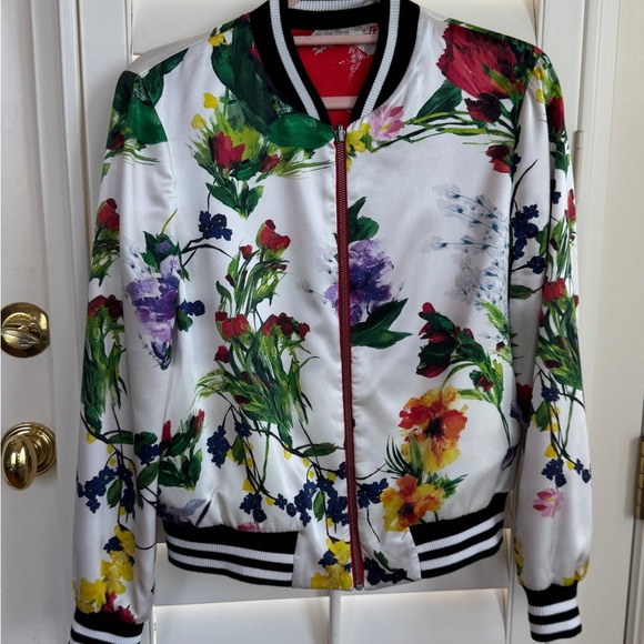Alice + Olivia Silk Bomber